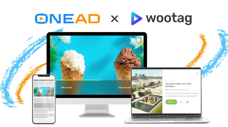 Extensive interactivity in in-stream advertising with OneAd and Wootag