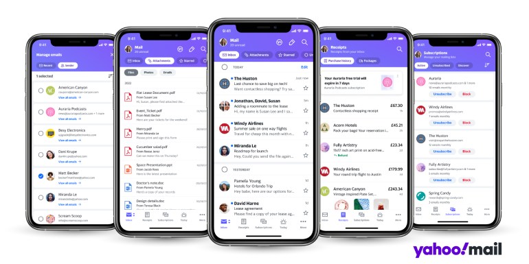 New Yahoo mail app’s first-of-its-kind features