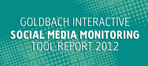 Goldbach Social Media Monitoring Tools report in an infographic